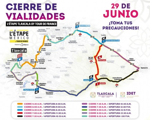 Cierres viales por L’Étape Tlaxcala: consulta rutas y vías alternas