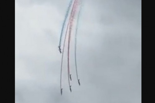 El accidente aéreo durante el espectáculo