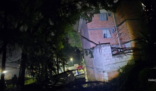 Intensa tromba provoca caida de ramas y árboles en Chiautempan, no hay lesionados 