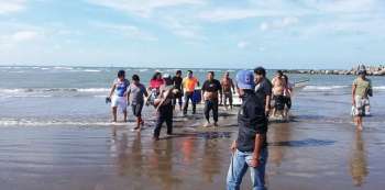 De Huamantla, los tres hermanos ahogados en Veracruz 