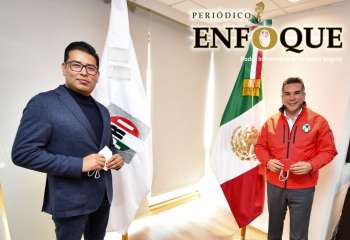 El Presidente Nacional del PRI se reúne con su similar de Néstor Camarillo dirigente estatal del partido en Puebla.  