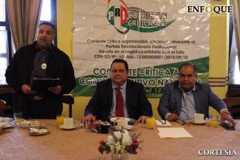 El PRI no comete delitos, lo hacen los malos funcionarios: Corriente Crítica Tlaxcala