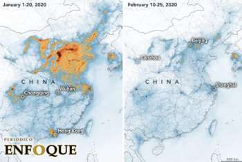 Contaminación en china disminuye tras coronavirus, revela la NASA