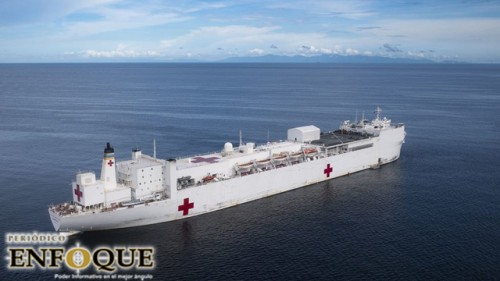 El USNS comfort llegó a nueva york para aliviar la presión del coronavirus 