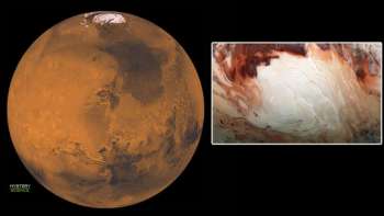 Encuentran red de lagos salados bajo el polo sur de Marte