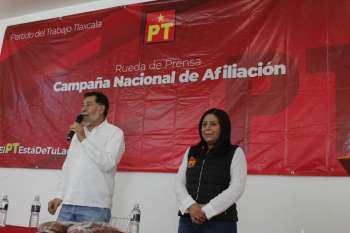 Respalda Noroña a aspirantes a cargos populares por el PT en Tlaxcala