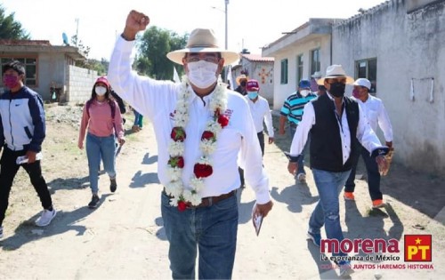 Sergio Salomón se compromete a construir un mejor futuro para el Distrito 13 Tepeaca 