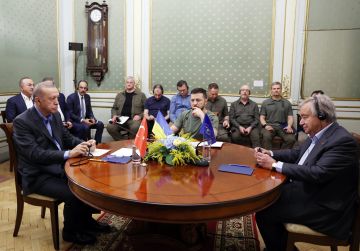 Zelensky recibió a Erdogan y al secretario general de la ONU en Lviv, Ucrania