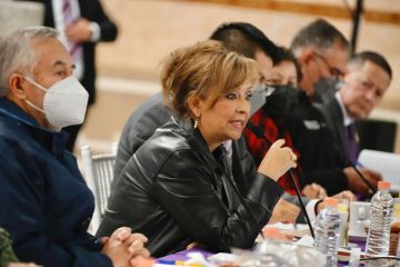 Exhortó gobernadora Lorena Cuéllar a alcaldes a trabajar con dedicación para mantener la paz en sus municipios
