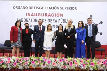 Gobernadora Lorena Cuéllar inauguró el laboratorio de obra pública del OFS
