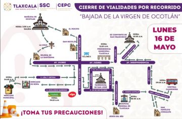 Emite CEPC recomendaciones ante la bajada de La Virgen De Ocotlán