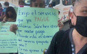 Jubilados del sindicato 7 de Mayo en Tlaxcala denuncian falta de pago de pensión