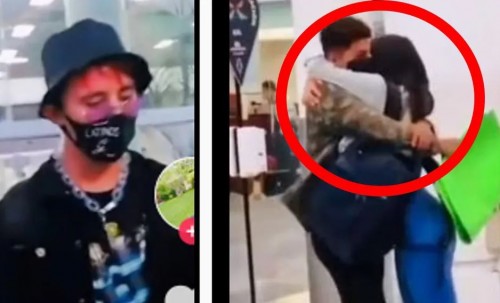 "Mal 14 de febrero": Joven va a recoger a novia al aeropuerto; el amante también la esperaba (Vídeo)