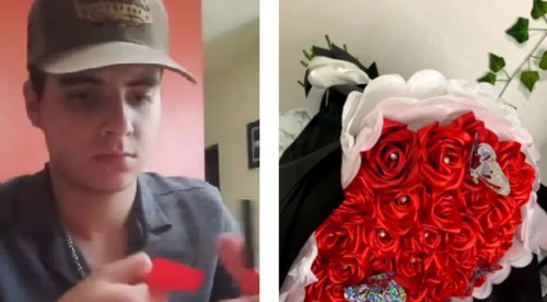 Joven hace ramo de “rosas eternas” para su novia; muestra el proceso vídeo se hace viral (Vídeo)