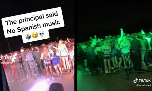 Estadounidenses inician fiesta de graduación con "La Chona" y baile se hace viral (Vídeo)