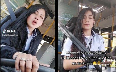 Joven mujer se muestra orgullosa de manejar un autobús y romper estereotipos, se hace viral (Vídeo)