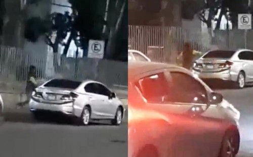 Captan a franelero dañando vehículos que no le pagaron para cuidarlos o lavarlos (Vídeo)