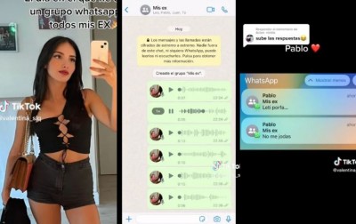 Joven crea grupo de WhatsApp con todos sus ex para preguntar que opinaban de ella como novia (Vídeo)