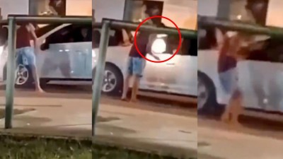 Conductor dispara a persona que causó daños a su vehículo; desata debate legitima defensa (Vídeo)