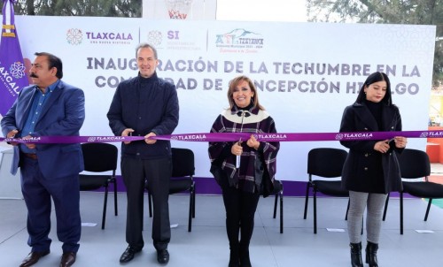 Entregó Lorena Cuéllar infraestructura pública en Atlzayanca
