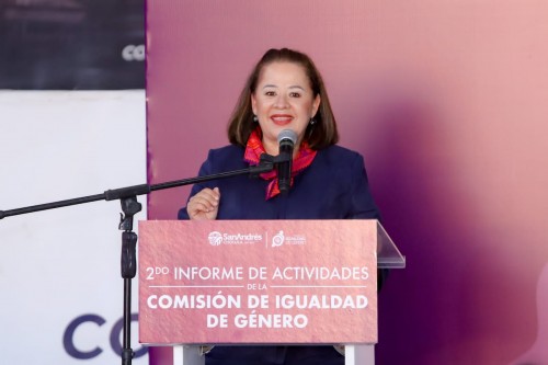 Rinde 2º Informe de Actividades Yvón Gutiérrez Vázquez, presidenta de la Comisión de Igualdad de Género 