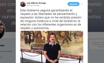 Afirma Arriaga que audios están truqueados por supuesta “presión” de Manzanilla