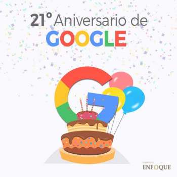 Google celebra su 21 aniversario con un Doodle