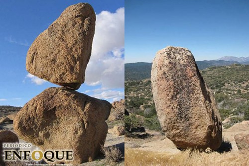 ¿Por qué no se caen las rocas encimadas en la falla de san andrés?