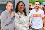 Rocío Nahle y José Francio candidatos a la gubernatura de Veracruz ejercen su voto 