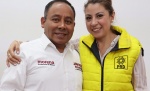 En Apizaco, declina Vianney Montes de PRD a favor del candidato Javier Rivera