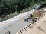 Ayuntamiento de Puebla construye muro de contención en San Luis Gonzaga para prevenir riesgos por lluvias