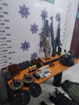 Foto: Cortesía olpe a la delincuencia en Tlaxcala: aseguran camioneta con arsenal perteneciente a grupo de Jalisco