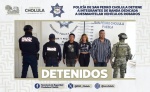 Comunicado oficial Policía de San Pedro Cholula detiene a integrantes de banda dedicada a desmantelar vehículos robados