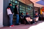 Foto: Cortesía Trabajadores del CECyTE-EMSaD Tlaxcala durante un mitin sindical.