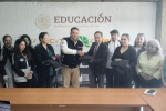 Reunión entre autoridades del Cecyte–Emsad y representantes sindicales