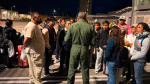 Mexicanos repatriados llegan a México tras el terremoto en Colombia.