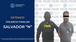 Foto: Cortesía Detención de un hombre acusado de violencia familiar.