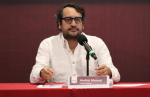 Foto: Cortesía Andy López Beltrán durante un acto político.