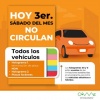 Foto: Cortesía Autos que descansan por el Hoy No Circula sabatino.