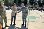Foto: Cortesía Carlos López Suárez durante la ceremonia del Servicio Militar Nacional en Panotla.