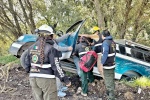 Foto: Cortesía Camioneta verde cerca de un río en San Esteban Tizatlán