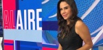Paola Rojas durante su noticiero