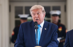 Donald Trump durante un evento oficial en Estados Unidos.