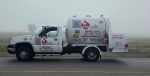 Foto: Cortesía Pipa con gas LP asegurada en Palmar de Bravo