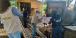 Policía Estatal Forestal durante operativo contra tala ilegal en Puebla