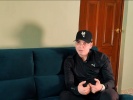 Francisco ‘N’, hijo de ‘El R1’, durante una entrevista.