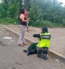 Derrame de aceite genera riesgo en la autopista México-Puebla