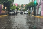 Foto: Cortesía Lluvia intensa en calles de Tlaxcala.