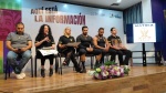 Foto: Cortesía Atletas durante la presentación de la Expo Fitness XFT 2026 en Tlaxcala.
