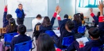 Foto: Cortesía Estudiantes regresan a clases en Puebla.